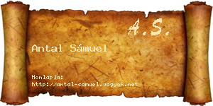 Antal Sámuel névjegykártya